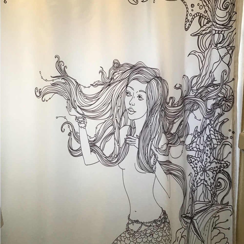 Mermaid Shower Curtain - Picture 2 of 3